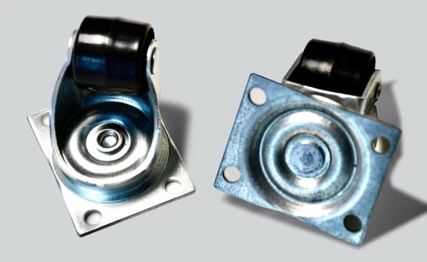 Custom Swivel Fixed Refrigerator Caster Wheel Nylon Zinc Plated