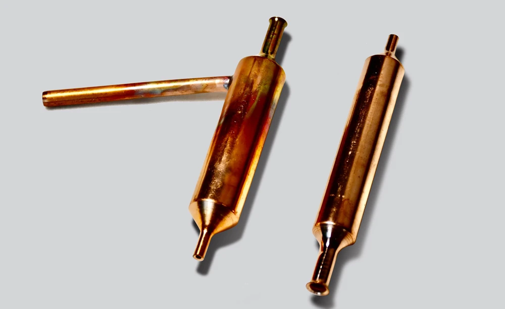 custom-copper-refrigerator-filter-drier-with-access-port